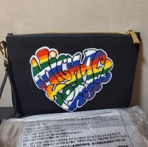 MK MICHAEL KORS Pride Jet Set Large Zip Pouch